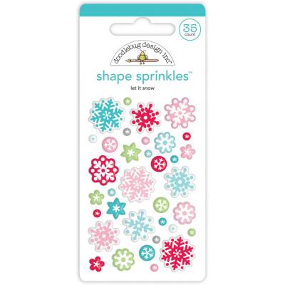 Doodlebug Let It Snow Sticker - Let It Snow